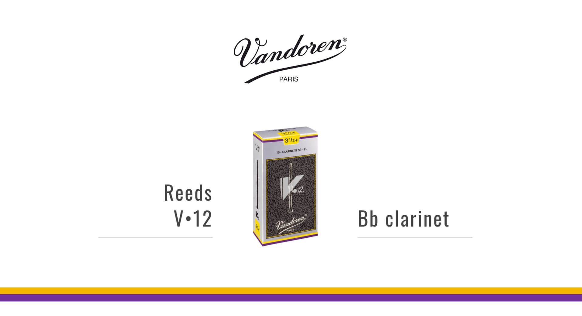 Vandoren Bb單簧管簧片 V12