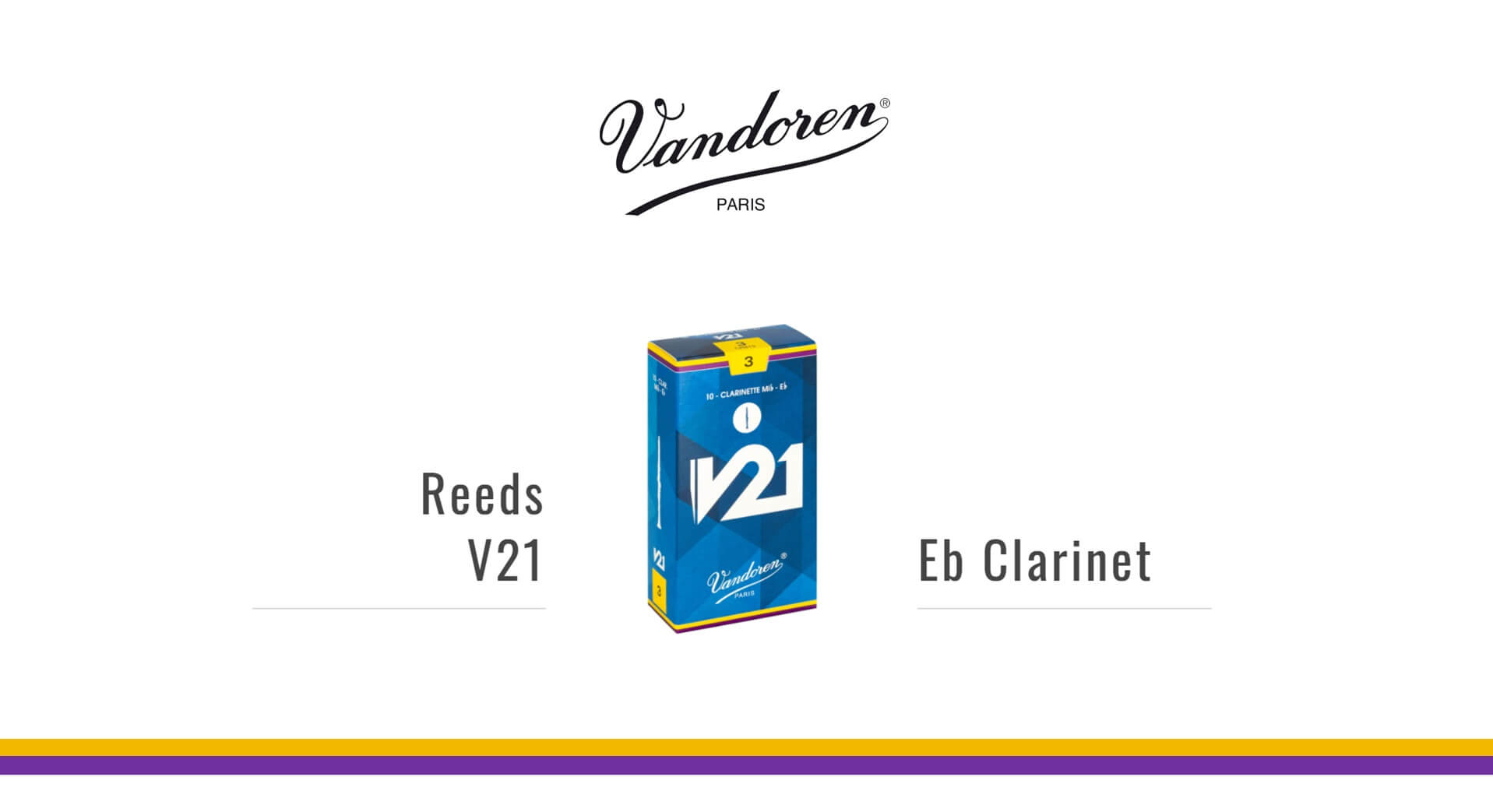 Vandoren Eb單簧管簧片 V21