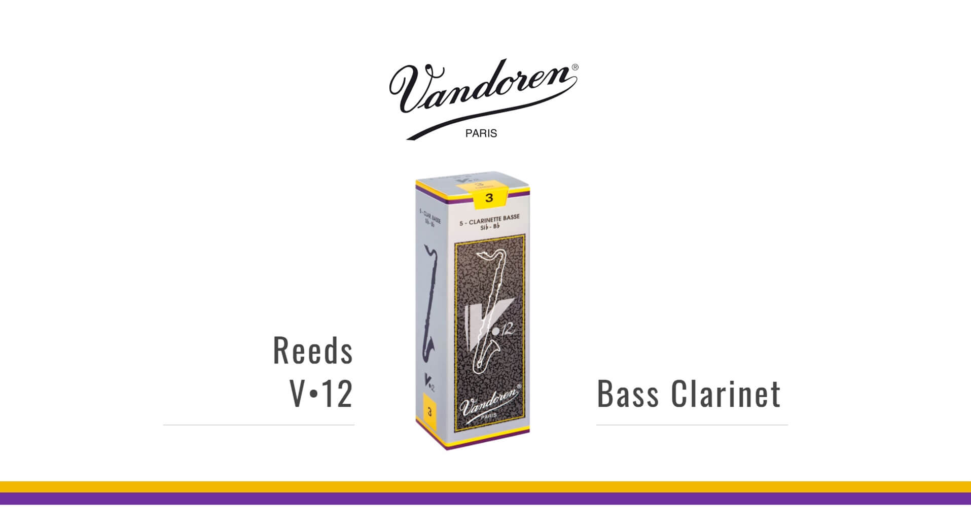 Vandoren Bb Bass單簧管簧片 V12