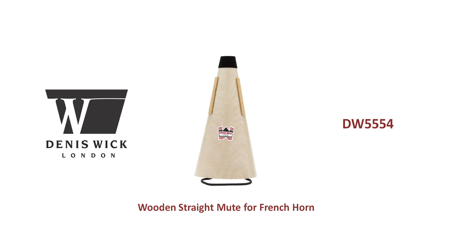 Denis Wick 5554 Wooden 法國號弱音器