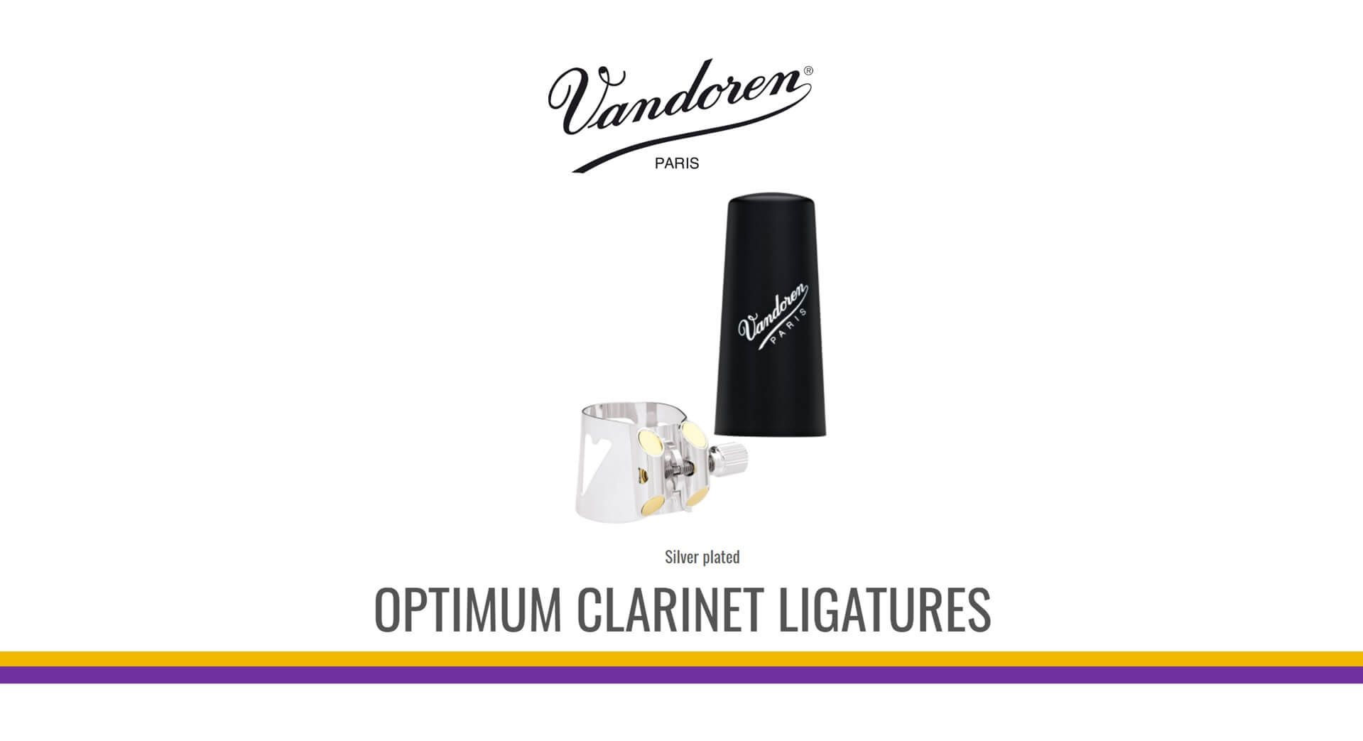 Vandoren LC01P Bb單簧管束圈OPTIMUM 鍍銀