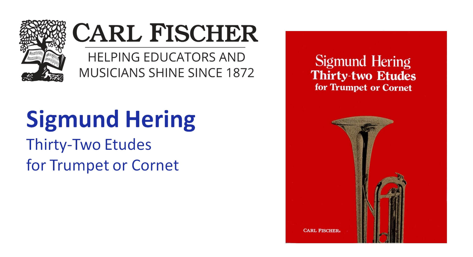 Sigmund Hering Thirty-Two Etudes for Trumpet or Cornet