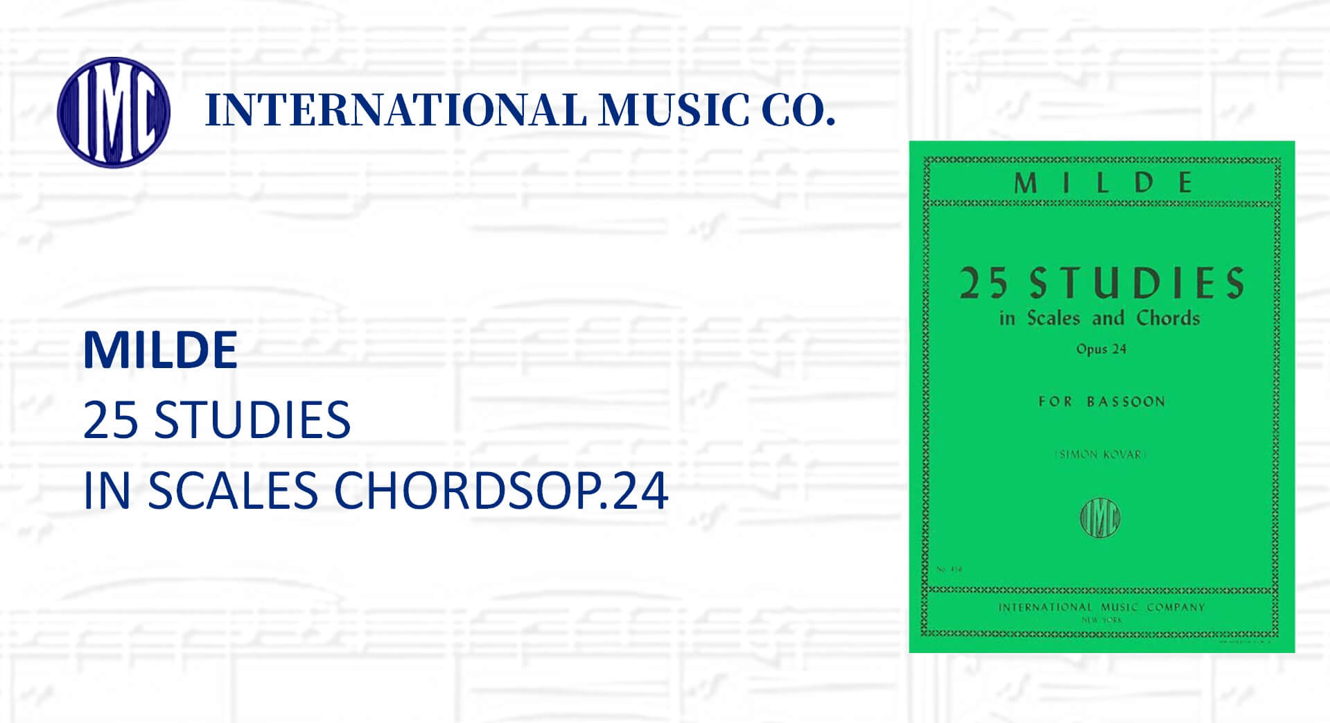 MILDE 25 STUDIES IN SCALES CHORDSOP.24