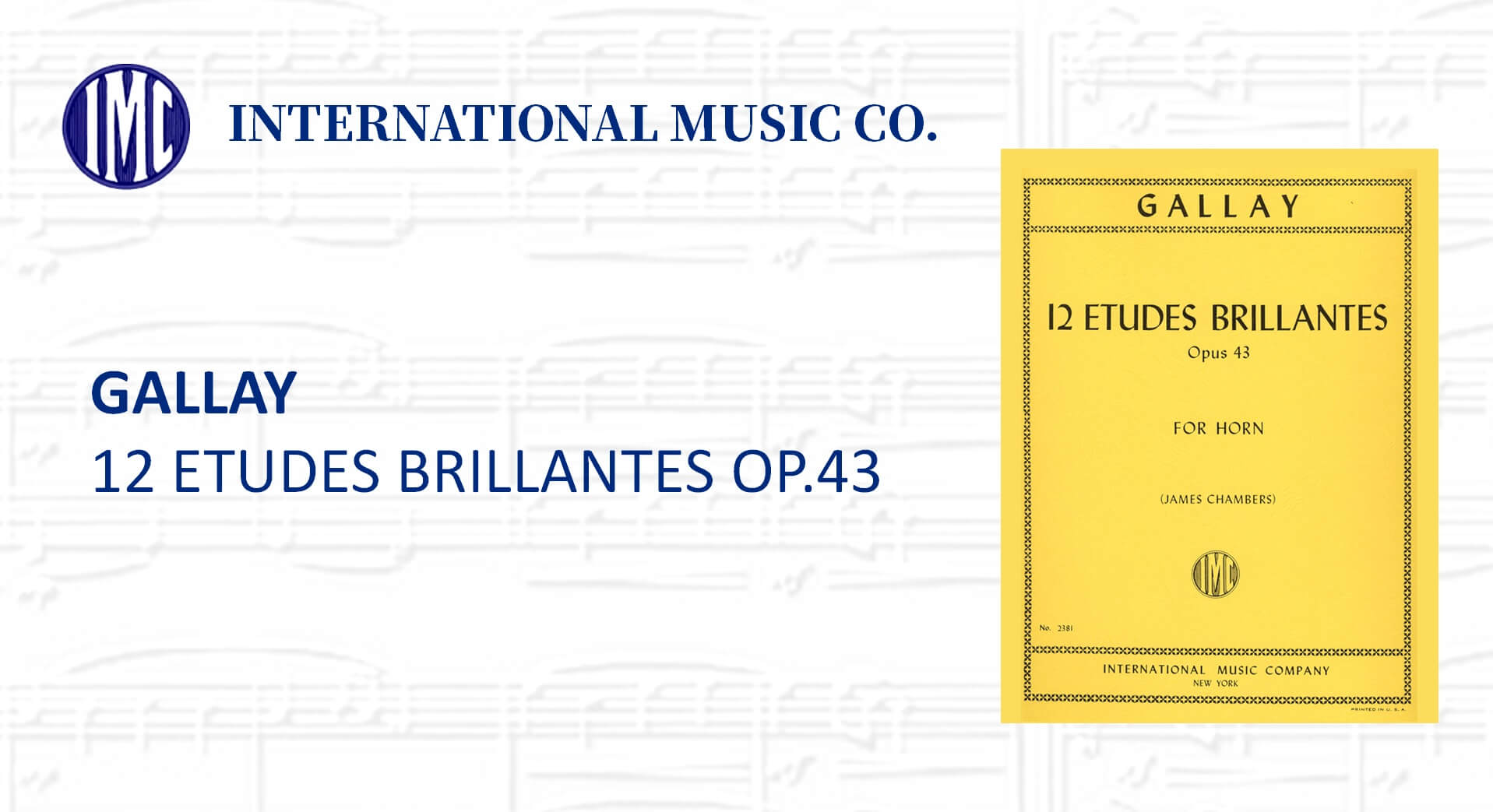 GALLAY 12 ETUDES BRILLANTES OP.43