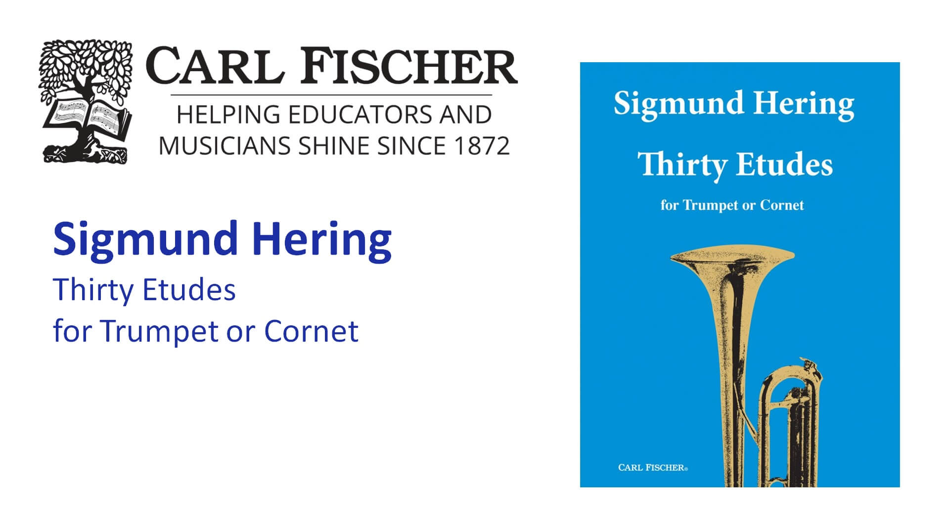 Sigmund Hering Thirty Etudes for Trumpet or Cornet