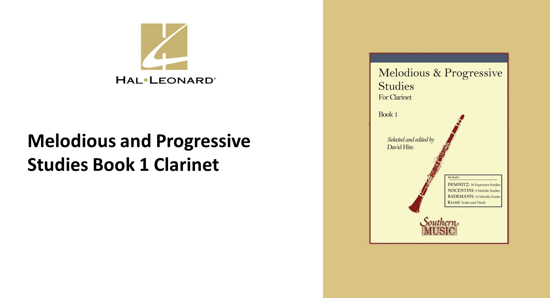 Melodious and Progressive Studies Book 1 Clarinet