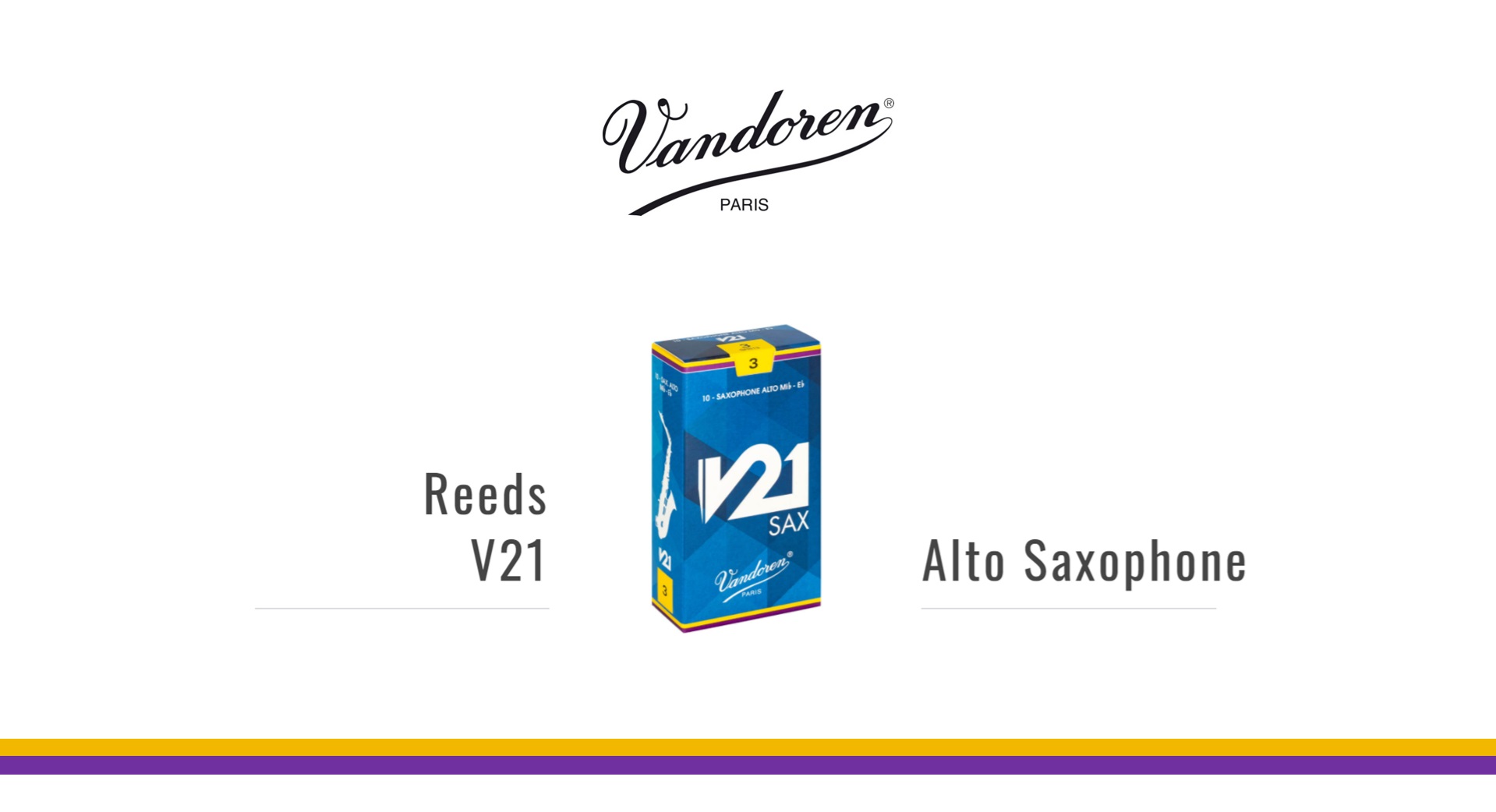 Vandoren 中音薩克斯風簧片 V21