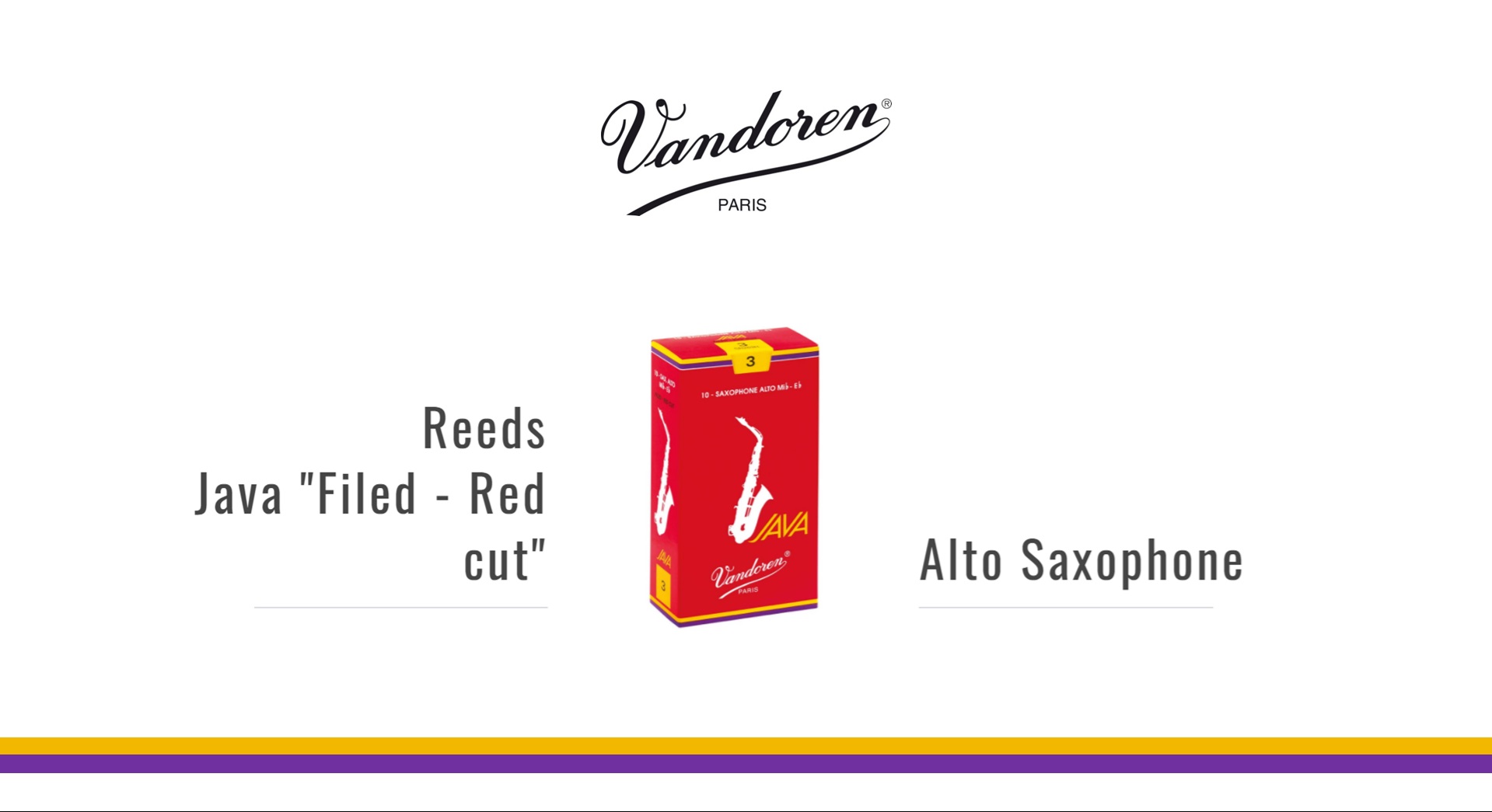 Vandoren 中音薩克斯風簧片 JAVA RED
